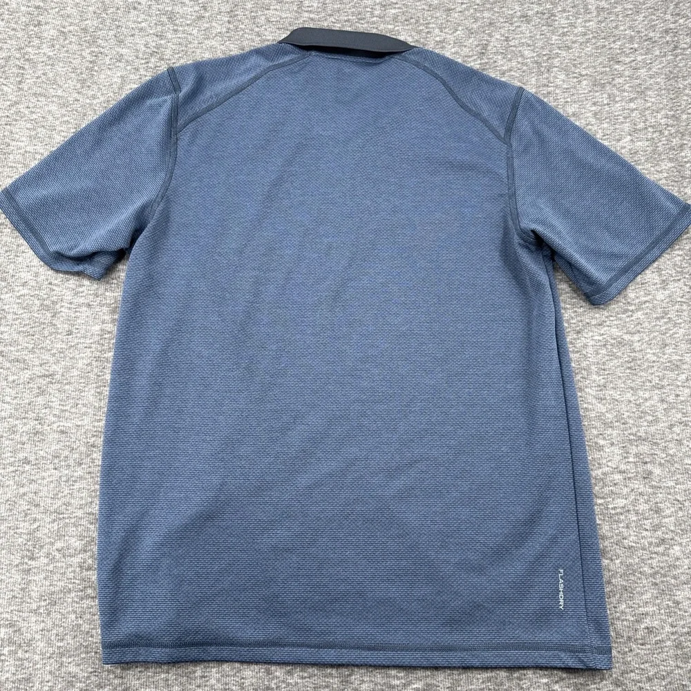 The North‎ Face Polo Shirt Mens Large Blue FlashDry Performance Golf